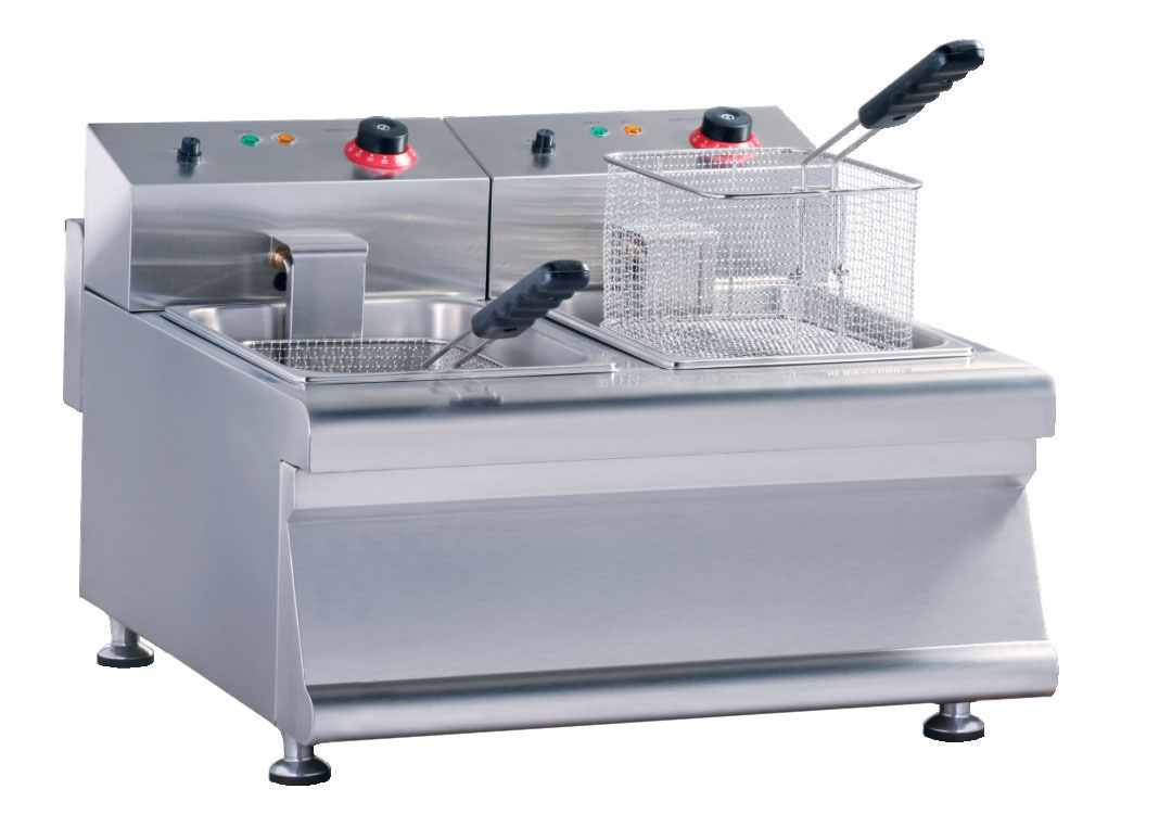 Electric Fryer Counter Top 2-Tank 2-Basket