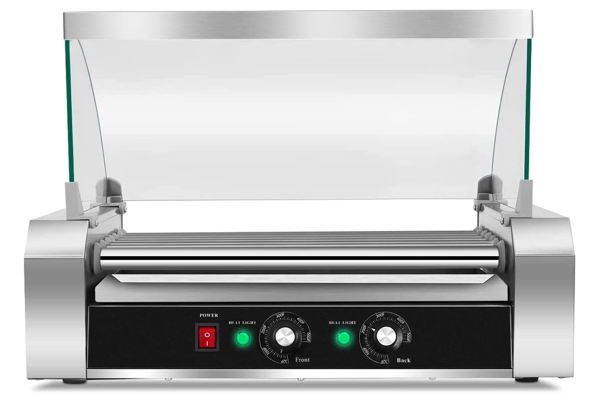 Hot dog roller machine