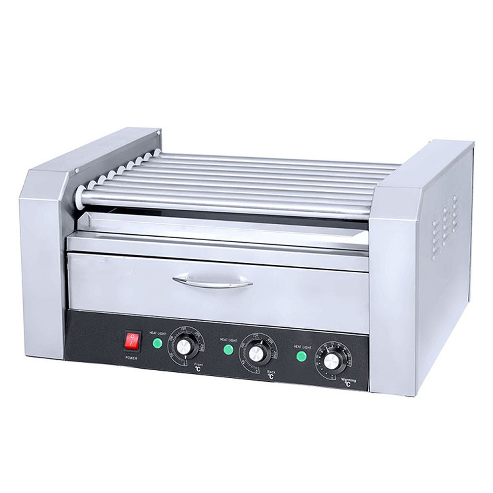 Hot dog roller machine