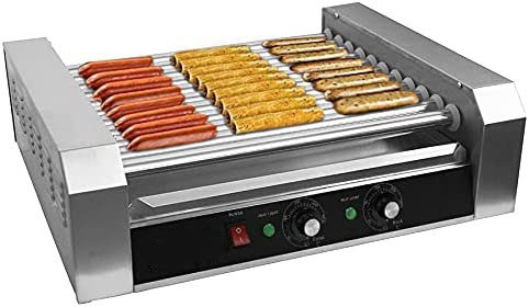 Hot dog roller machine