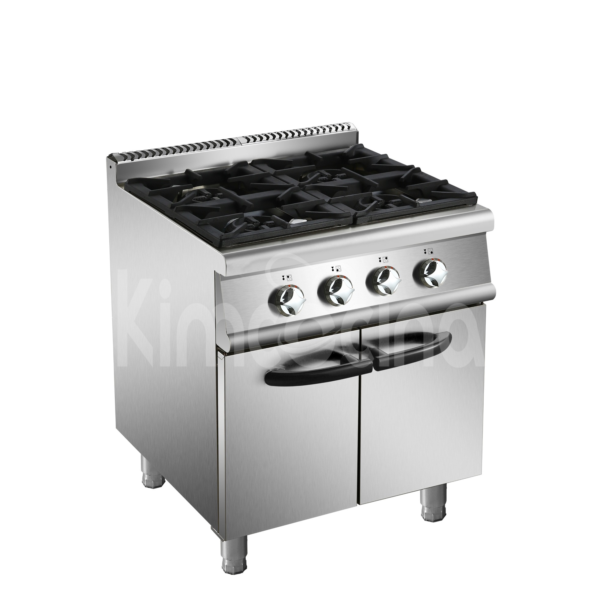 Kimcocina 4-Burner Gas Range with Cabinet Burner:USA Style