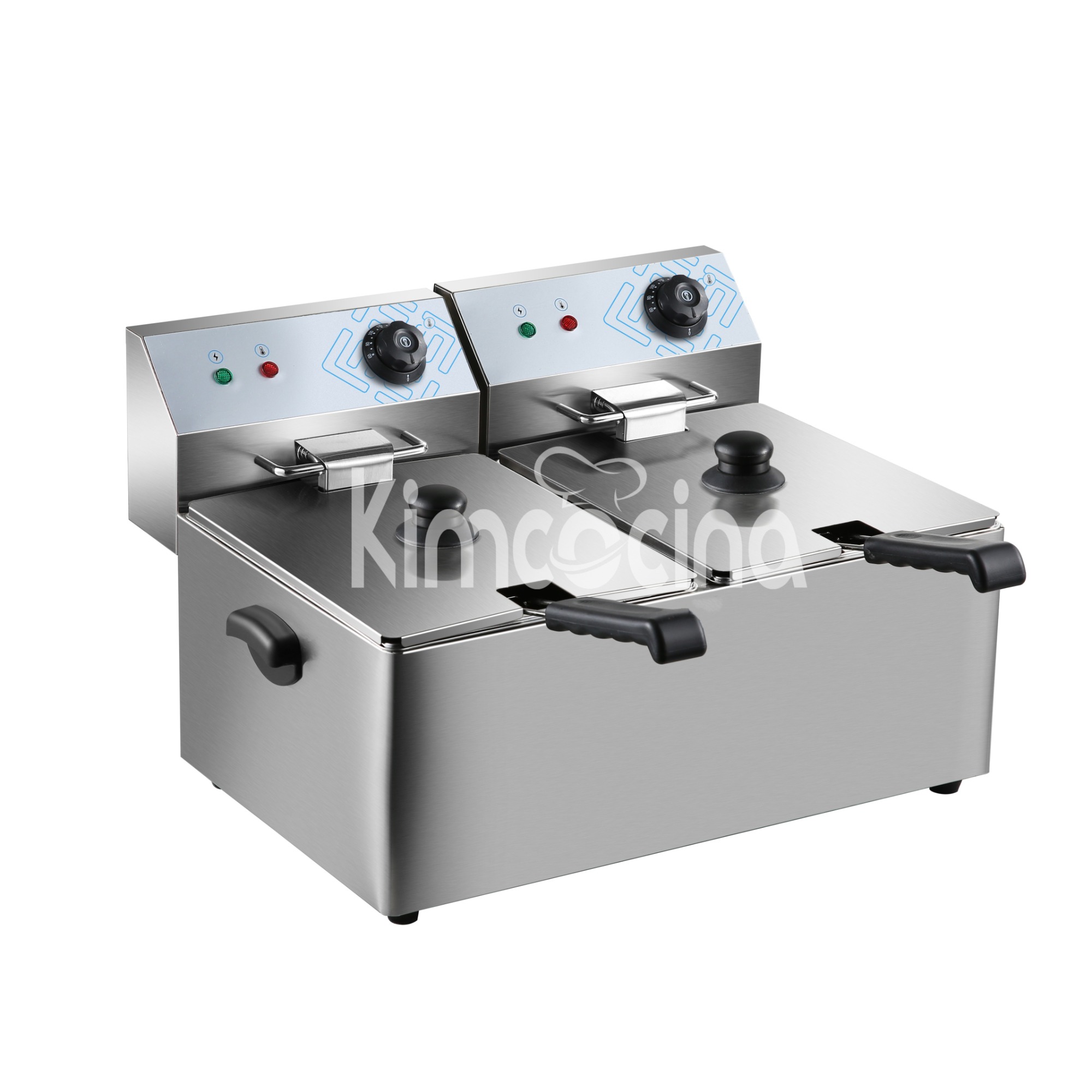 kimcocina 2-Tank 2-Basket Electric Fryer