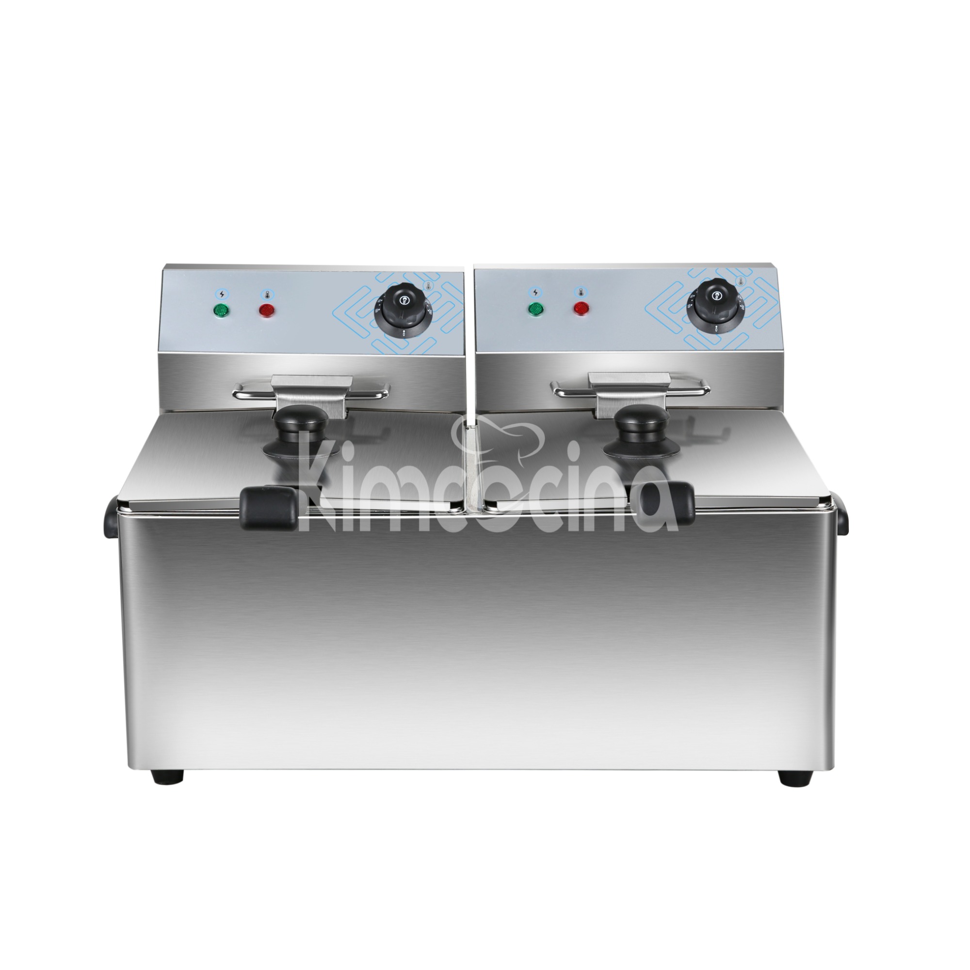 kimcocina 2-Tank 2-Basket Electric Fryer