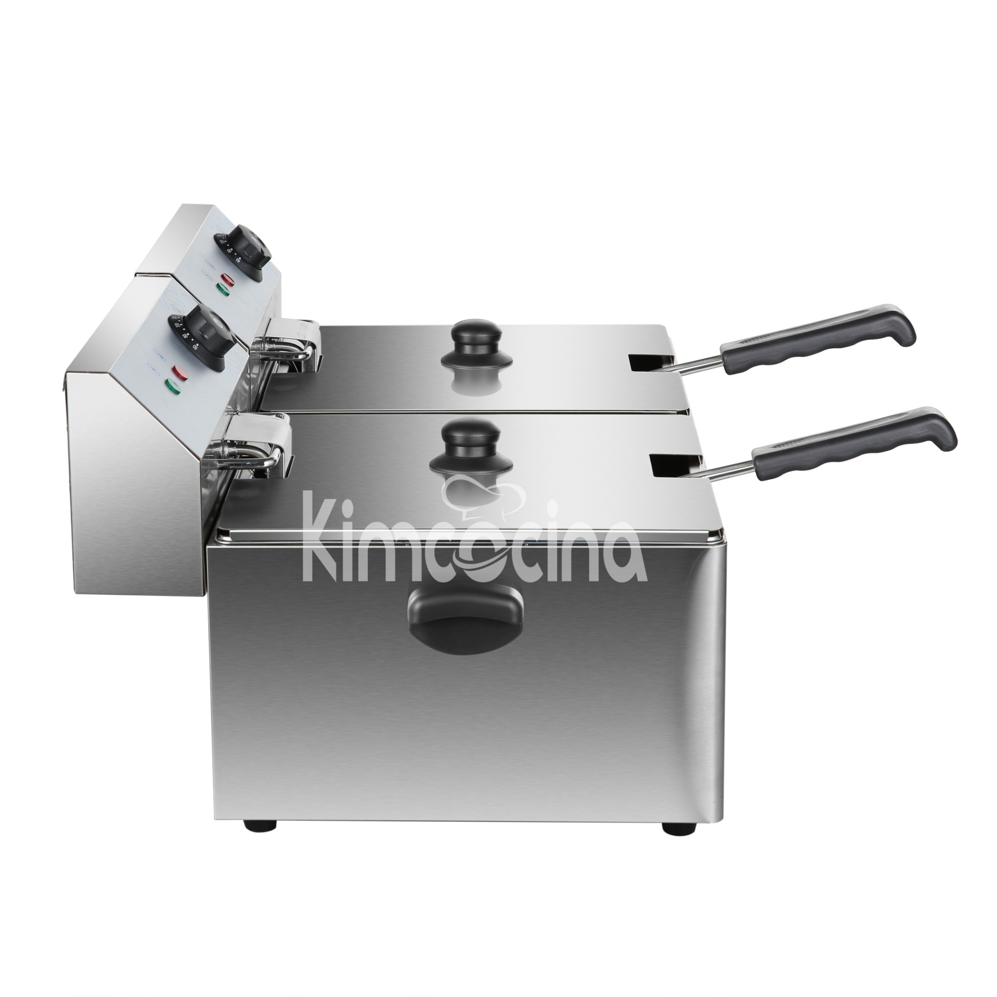 kimcocina 2-Tank 2-Basket Electric Fryer
