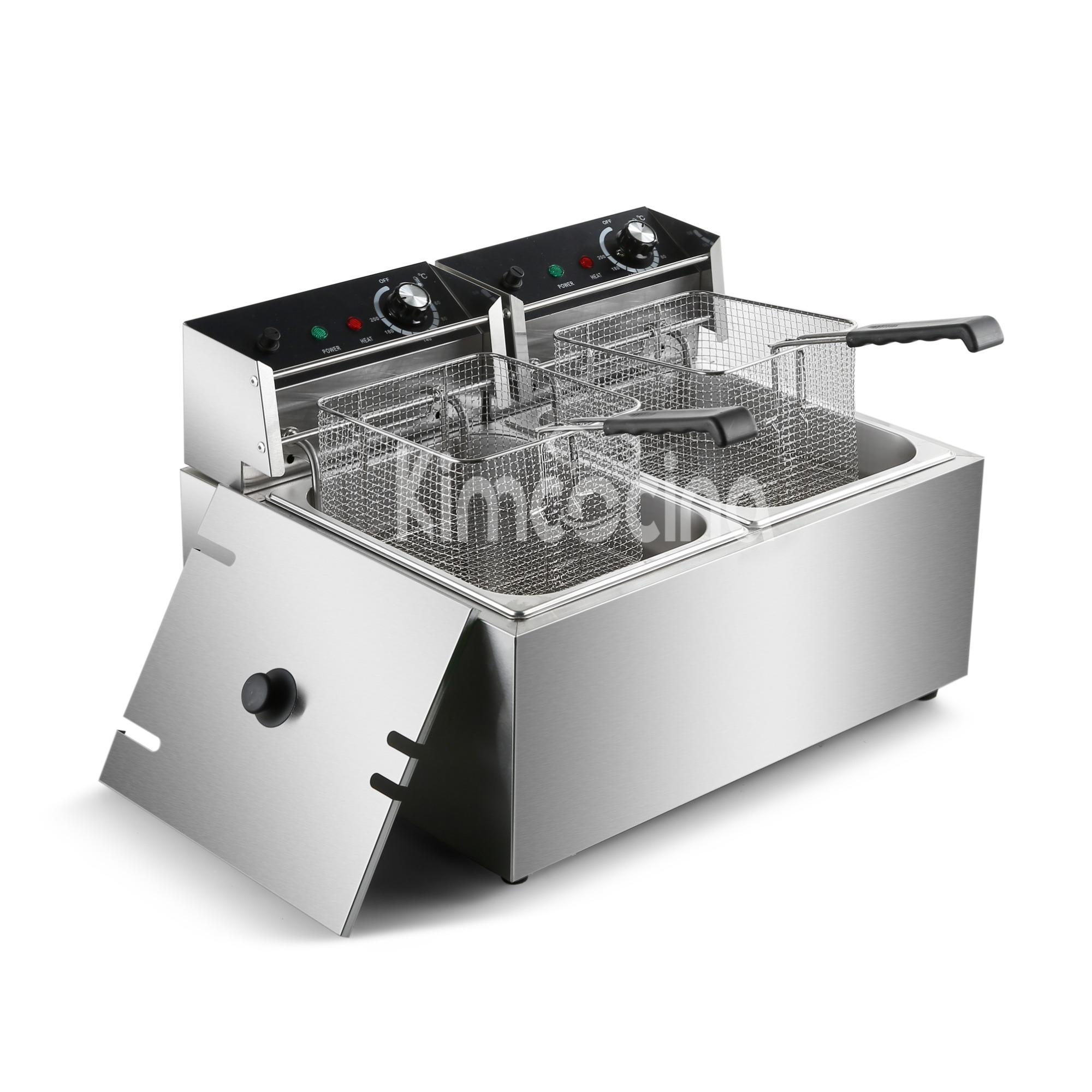 kimcocina 2-Tank 2-Basket Electric Fryer