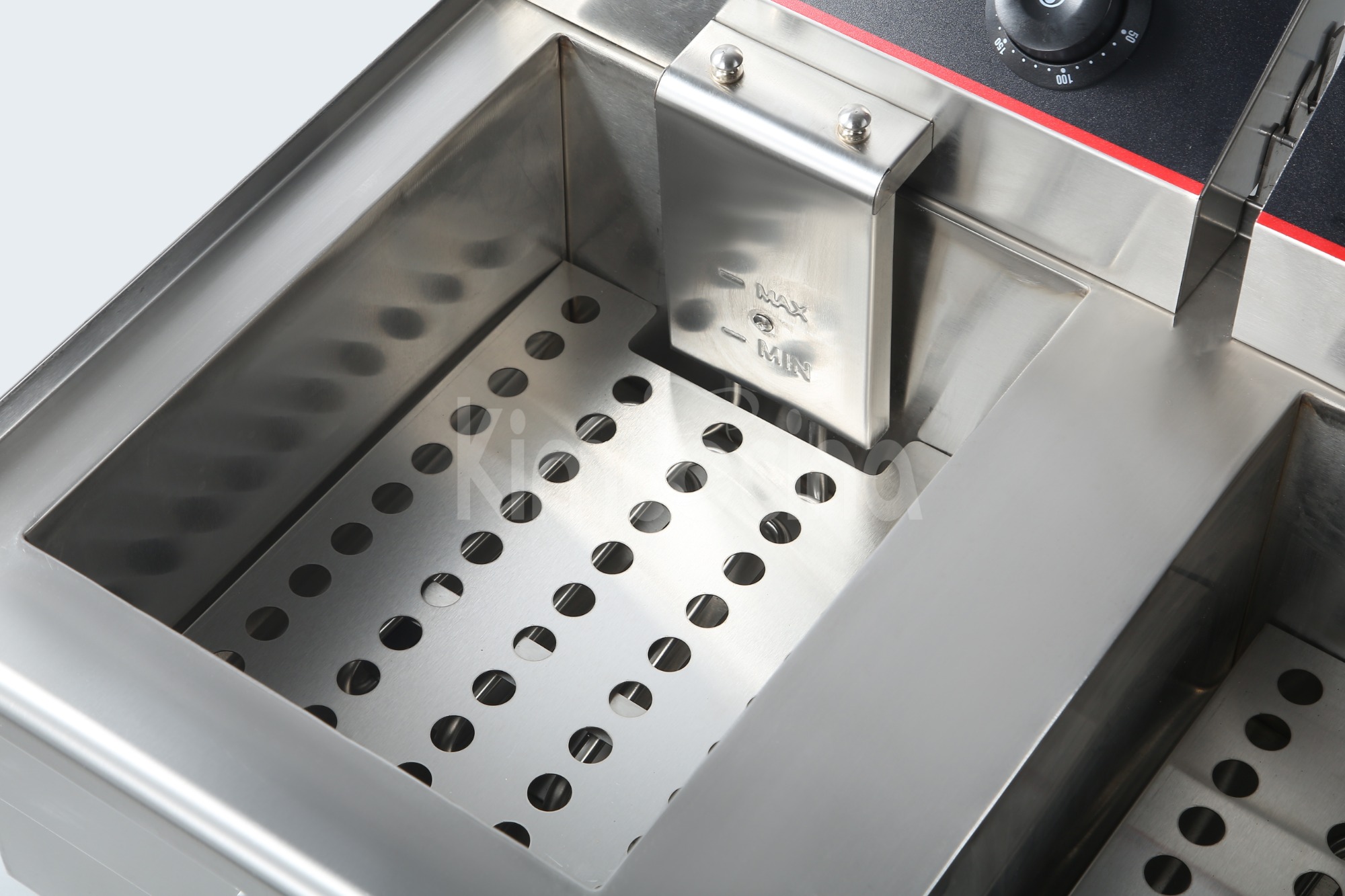 kimcocina 2-Tank 2-Basket Electric Fryer WIth oil Tap