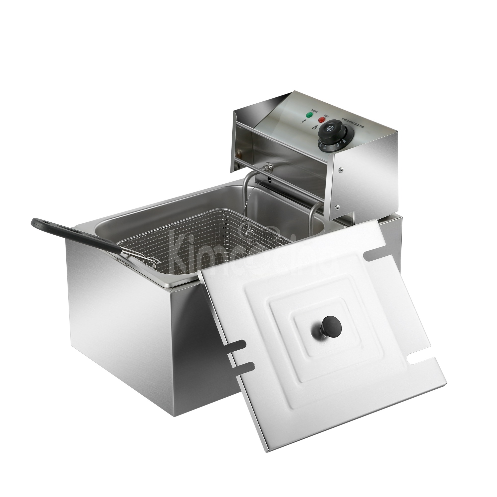 kimcocina 1-Tank 1-Basket Electric Fryer