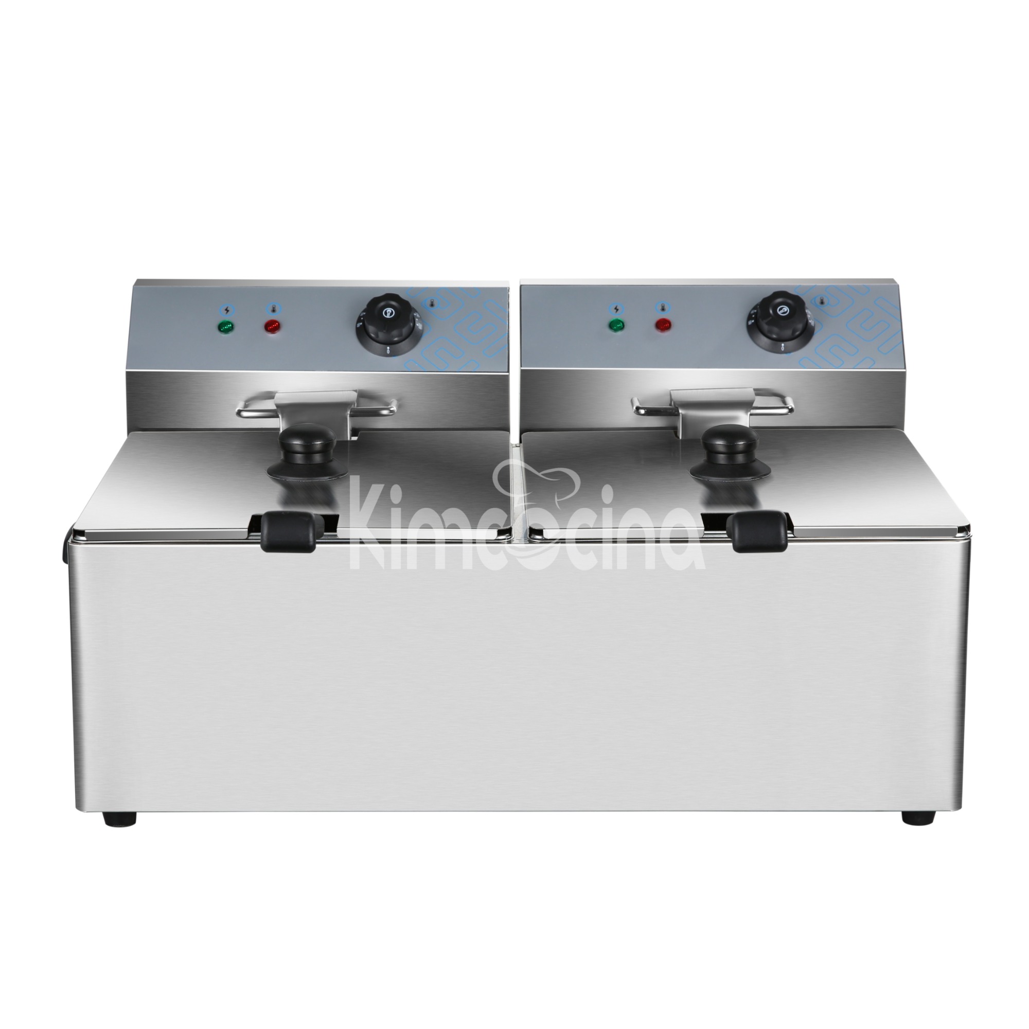 kimcocina 2-Tank 2-Basket Electric Fryer