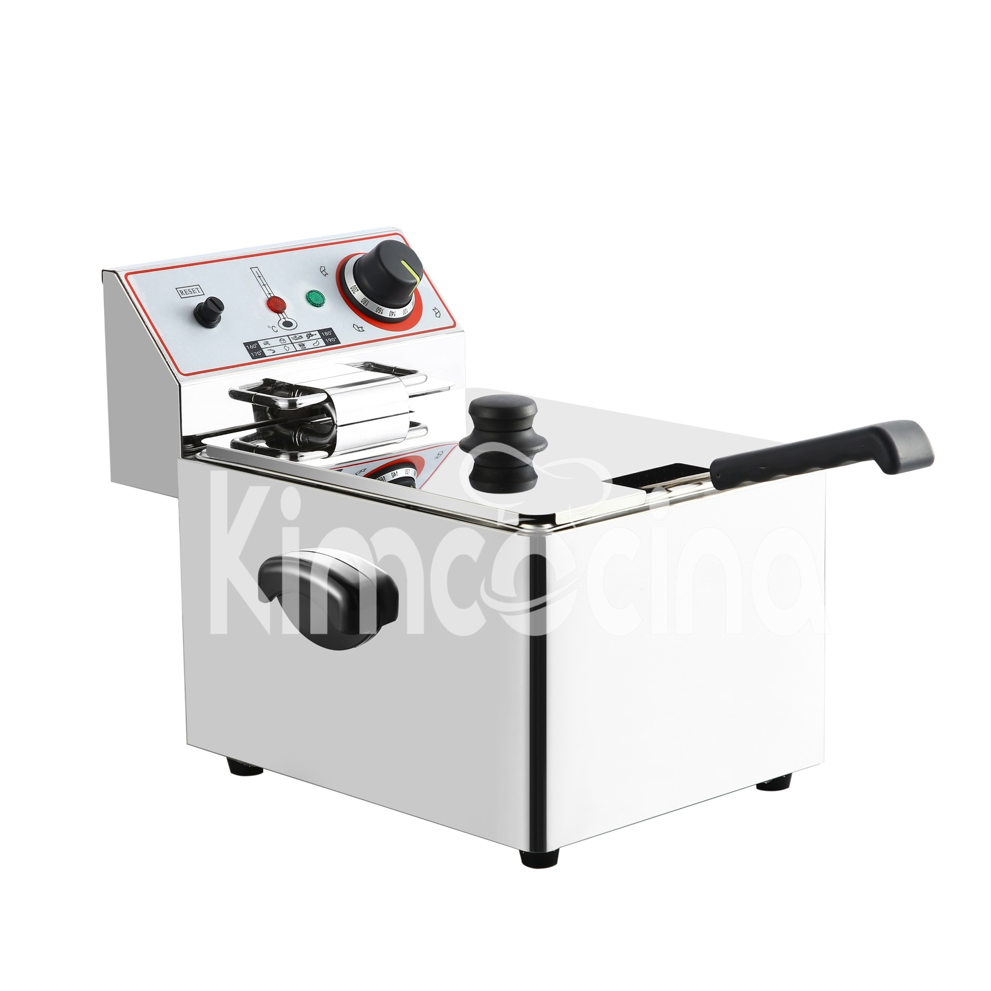 kimcocina 1-Tank 1-Basket Electric Fryer
