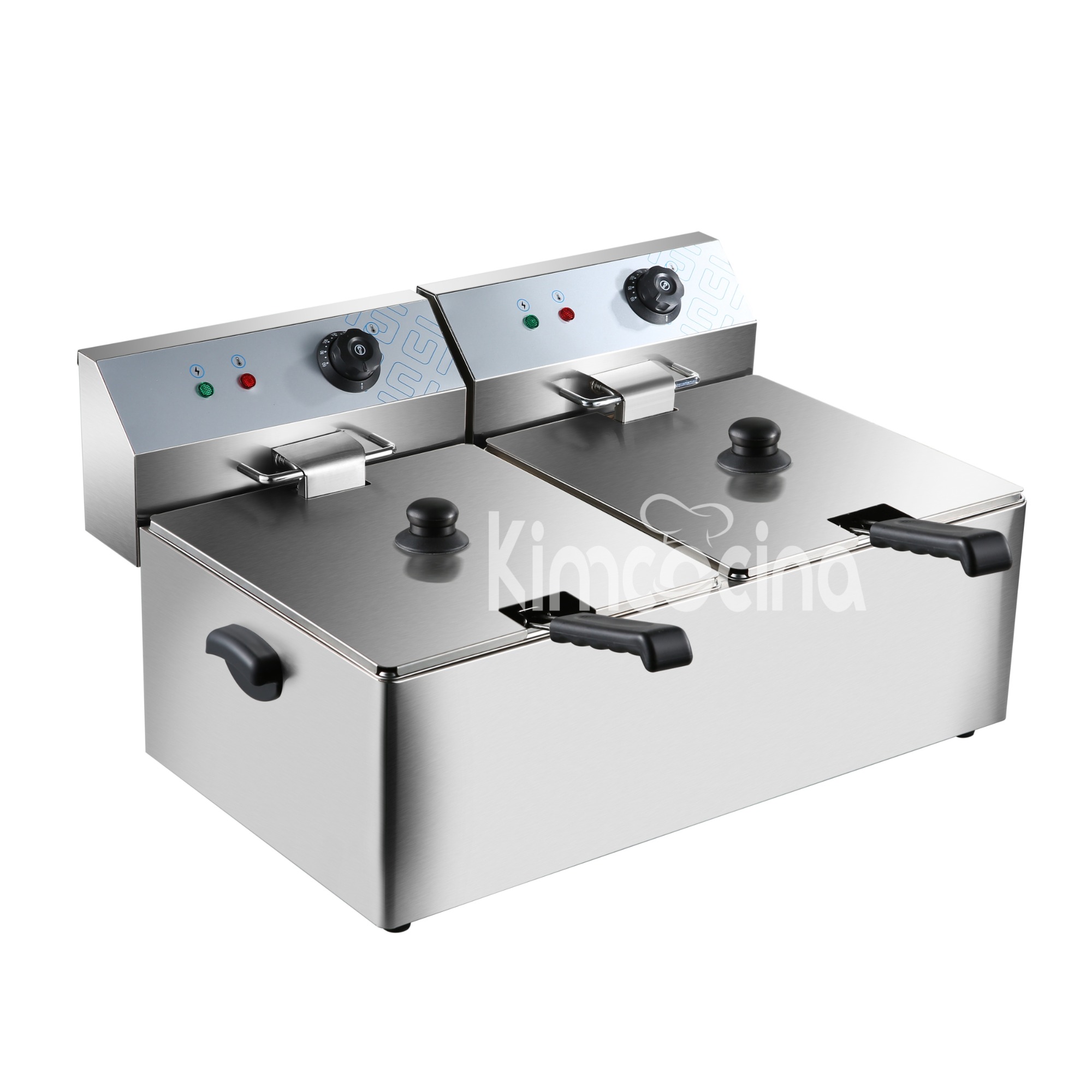 kimcocina 2-Tank 2-Basket Electric Fryer