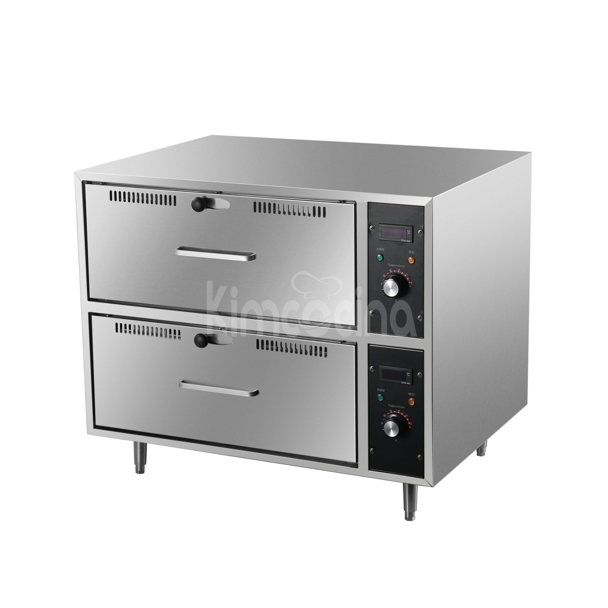 kimcocina Commercial Food Warmer 2 drawers 2kW | FW82