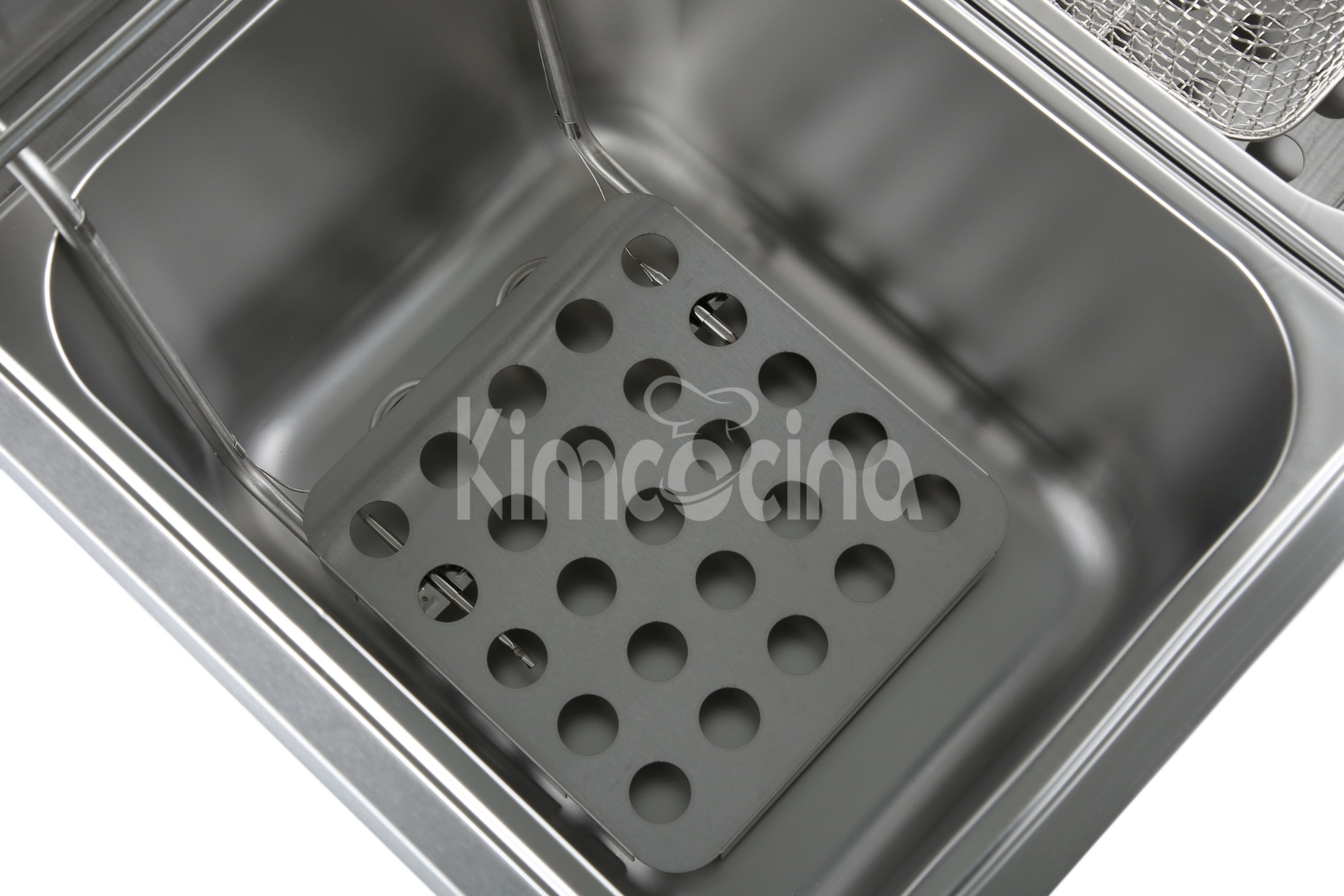 kimcocina 2-Tank 2-Basket Electric Fryer