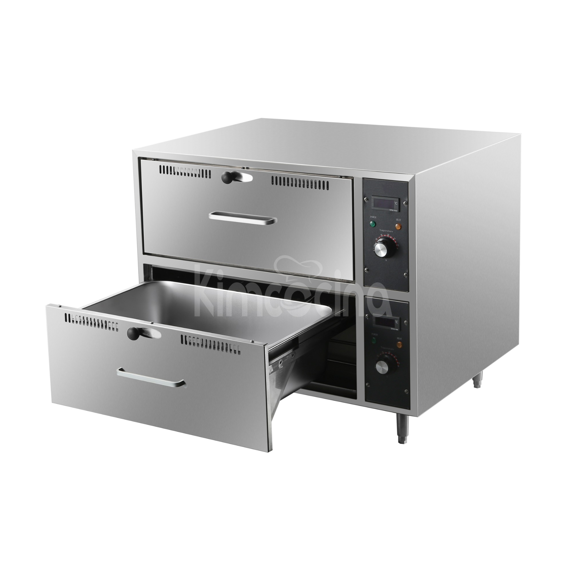 kimcocina Commercial Food Warmer 2 drawers 2kW | FW82
