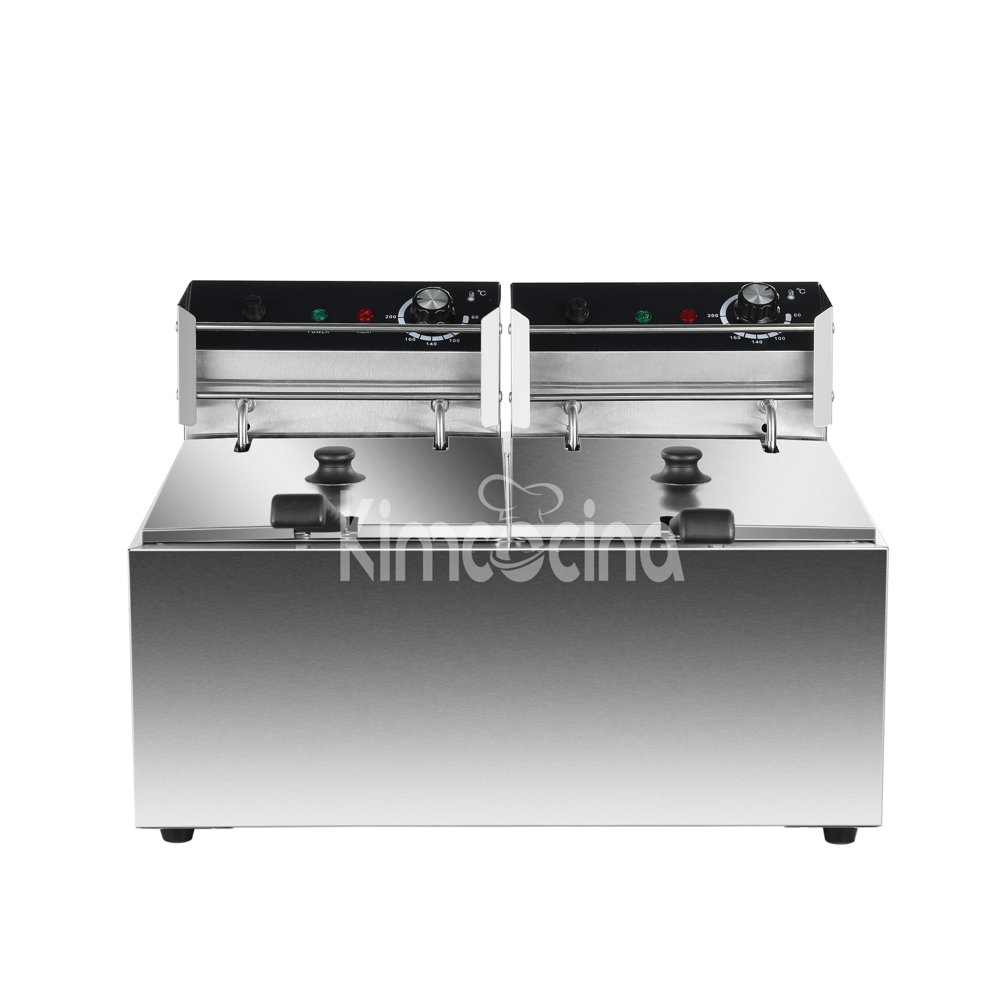 kimcocina 2-Tank 2-Basket Electric Fryer