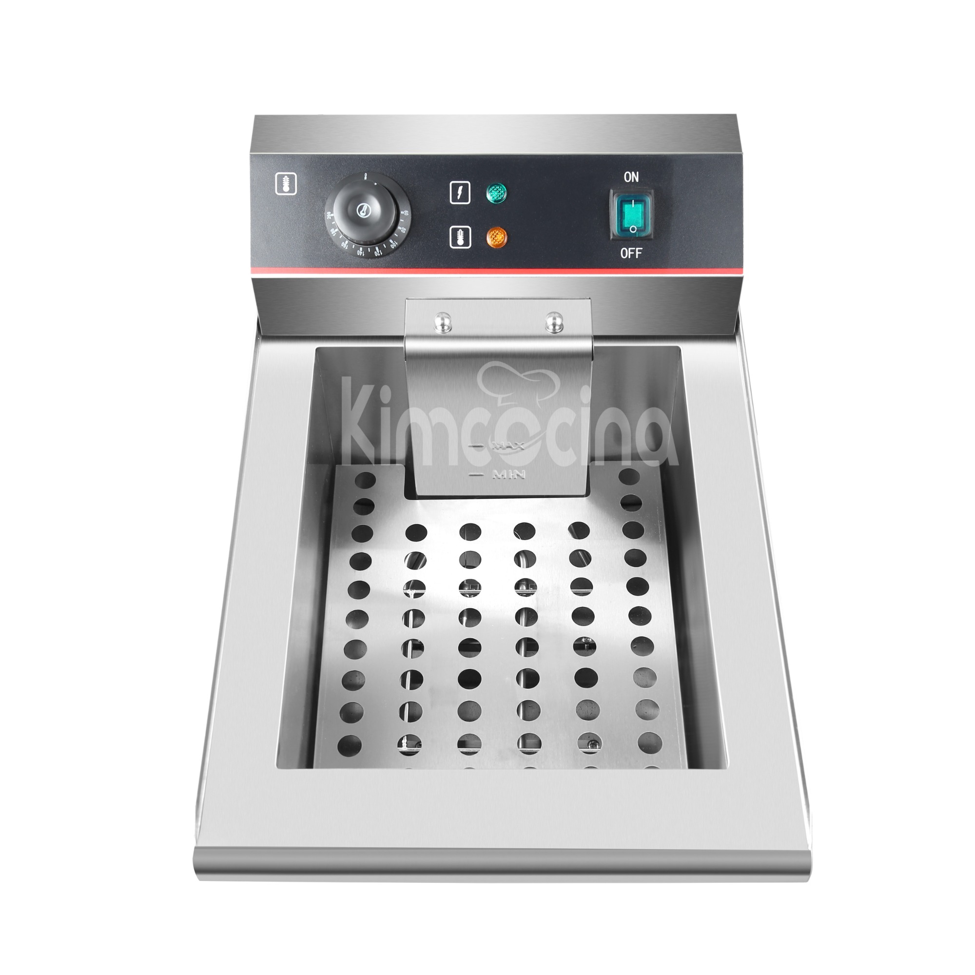 kimcocina 1-Tank 1-Basket Electric Fryer WIth oil Tap