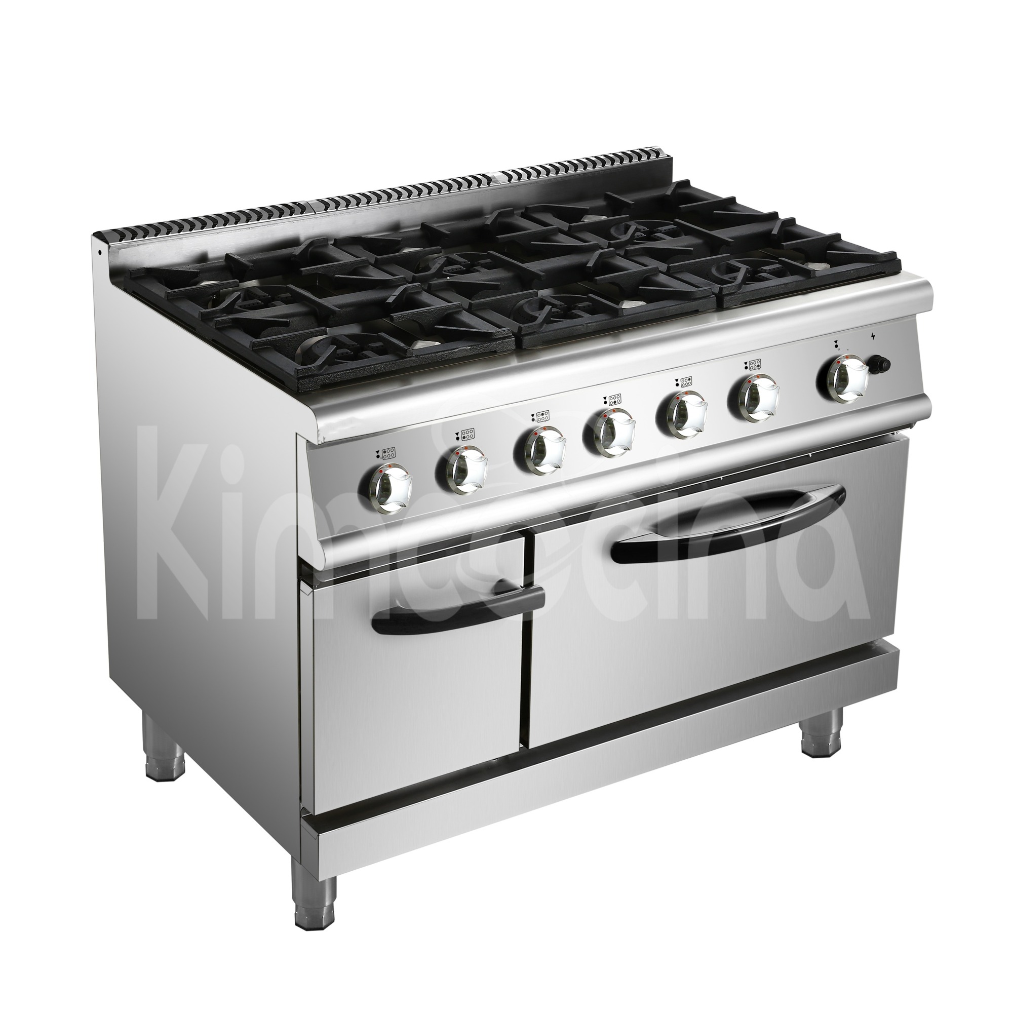 Kimcocina Cooking Range Premium Stove - 6 Burners - - 90cm Deep - incl Oven - Gas