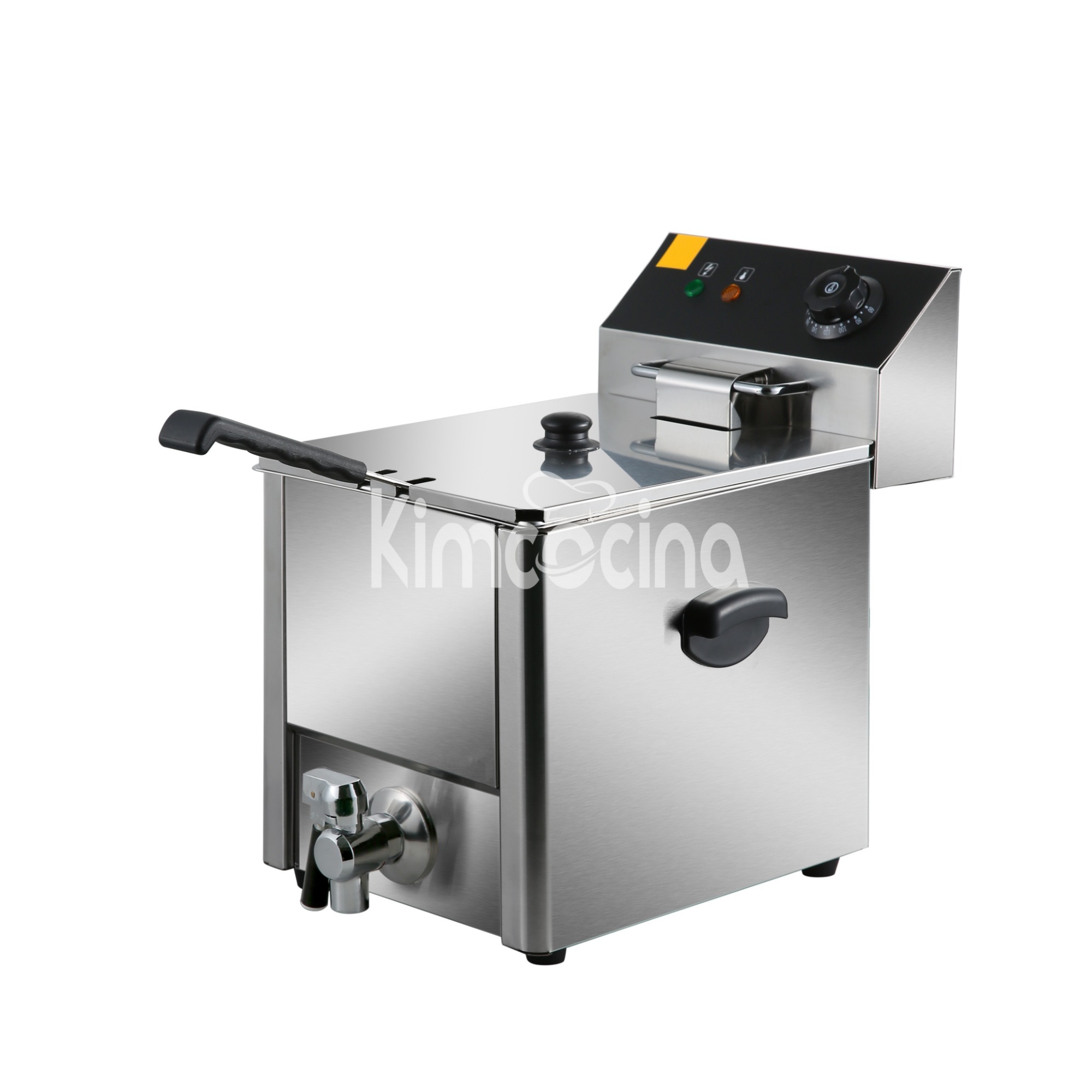 Commercial Deep Fryer 8L Single Tank Timer Drain Electric Restaurant Fryer PrIce rohs ce machine gastro