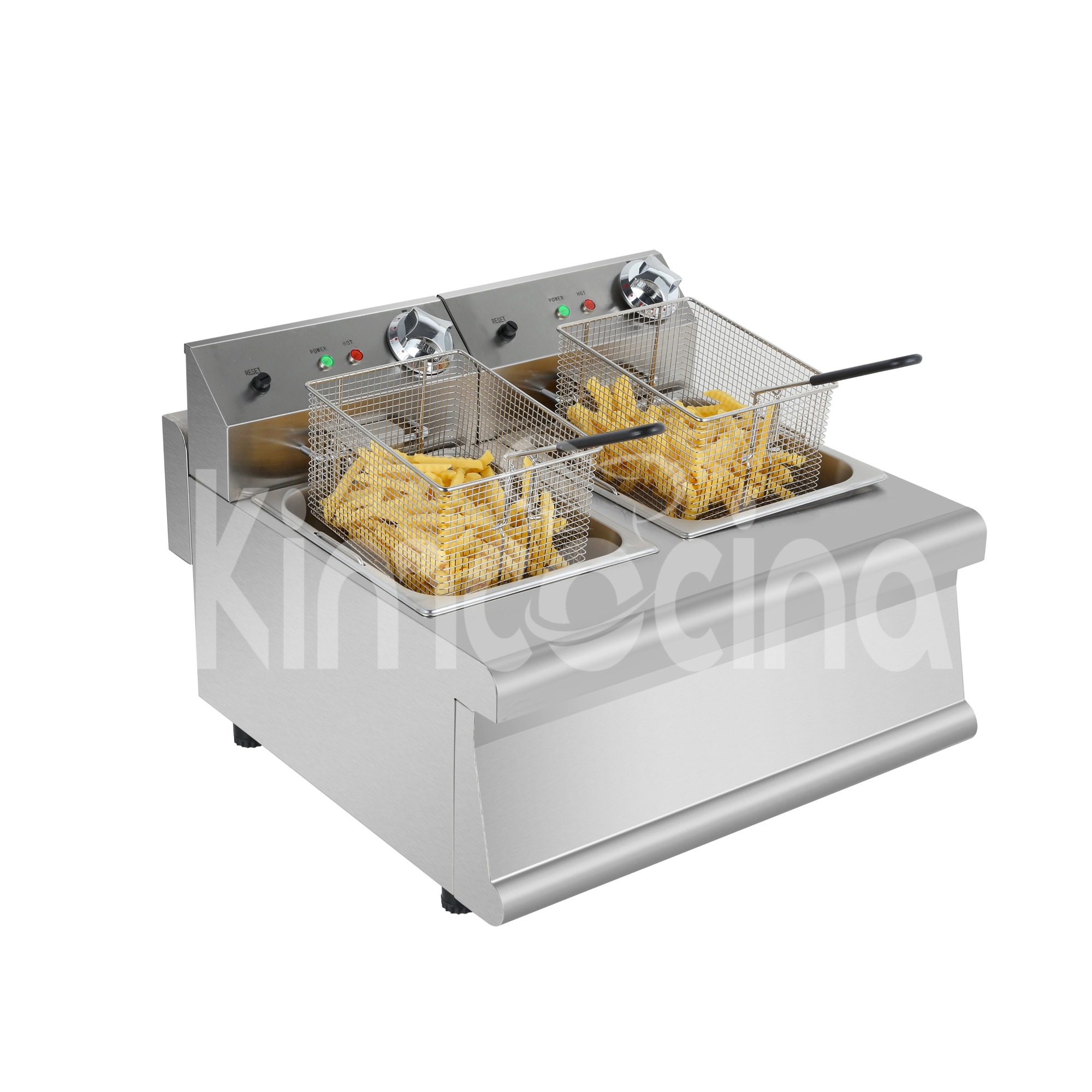 Electric Fryer Counter Top 2-Tank 2-Basket