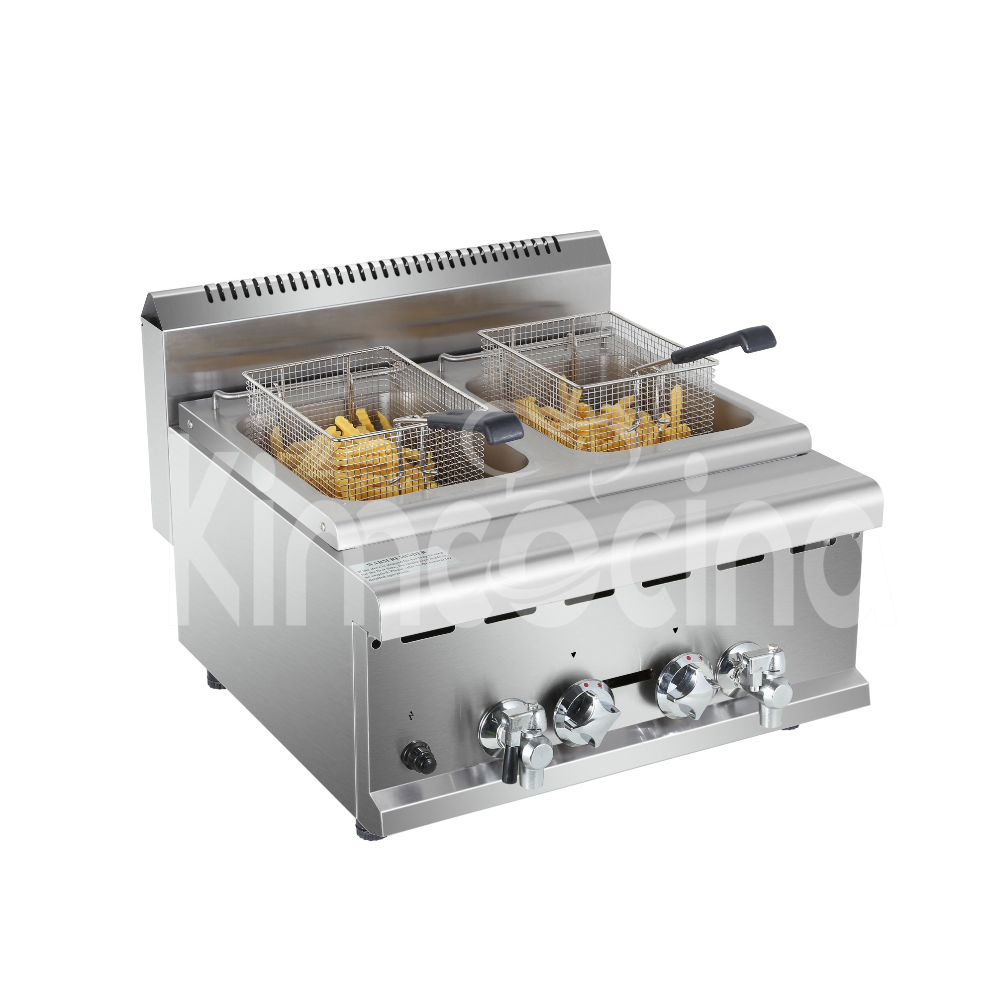 Gas Fryer Counter Top 2-Tank 2-Basket KGF-602