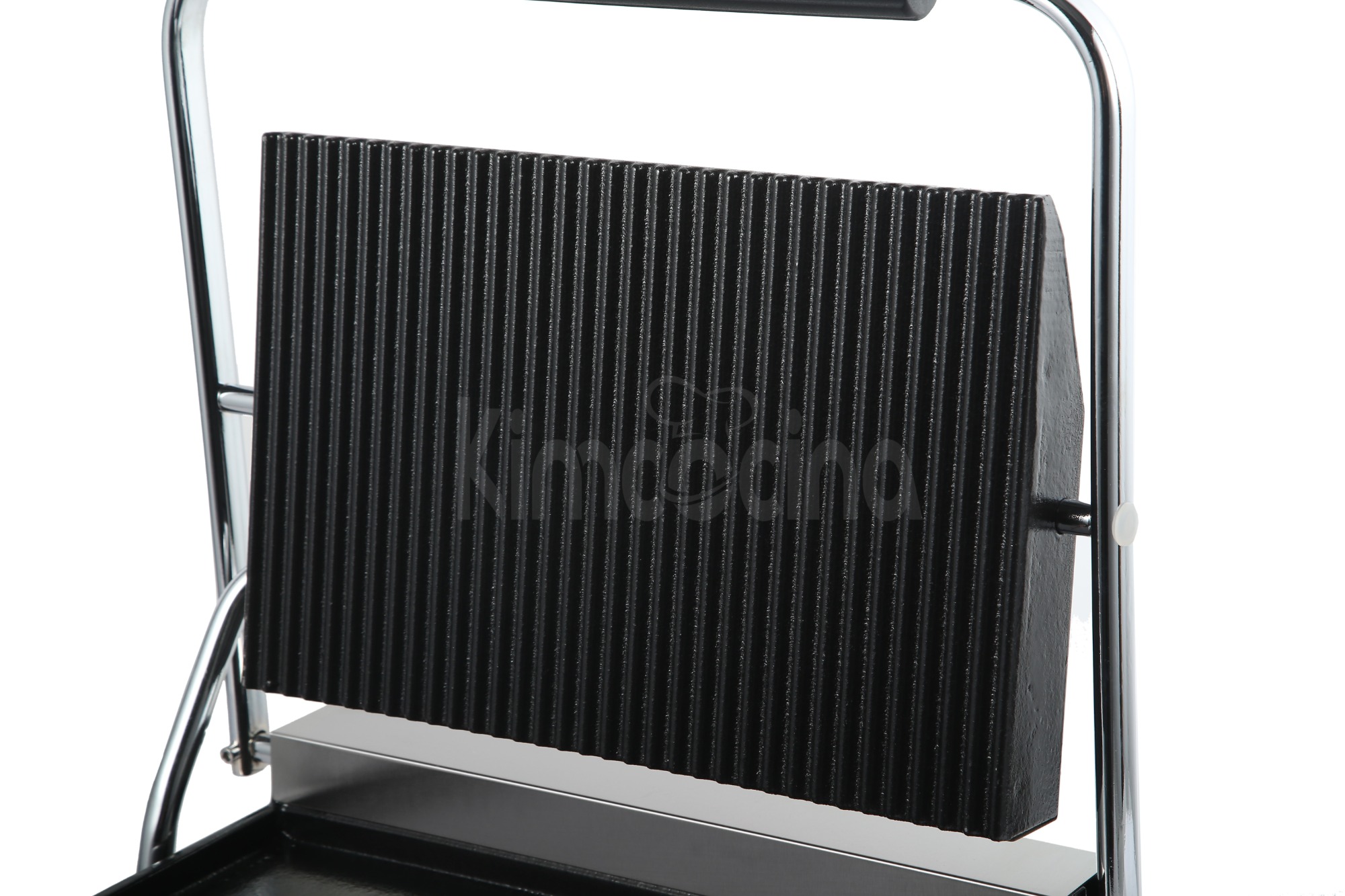 Heavy Duty Panini Contact grill Up Grooved, Down Flat