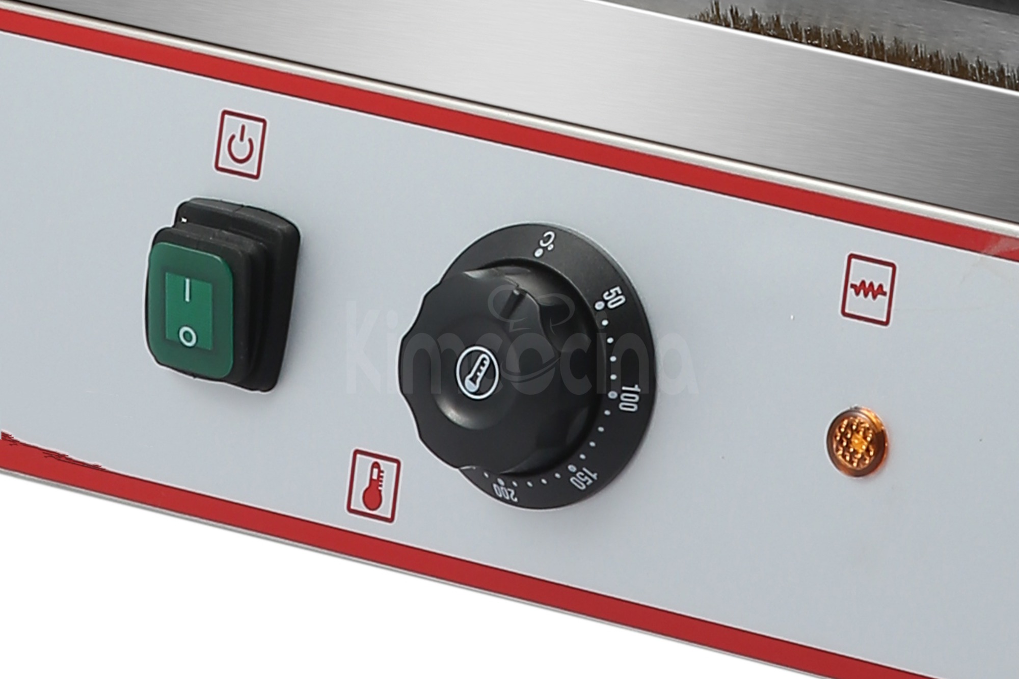 Heavy Duty Panini Contact grill Up Grooved, Down Flat