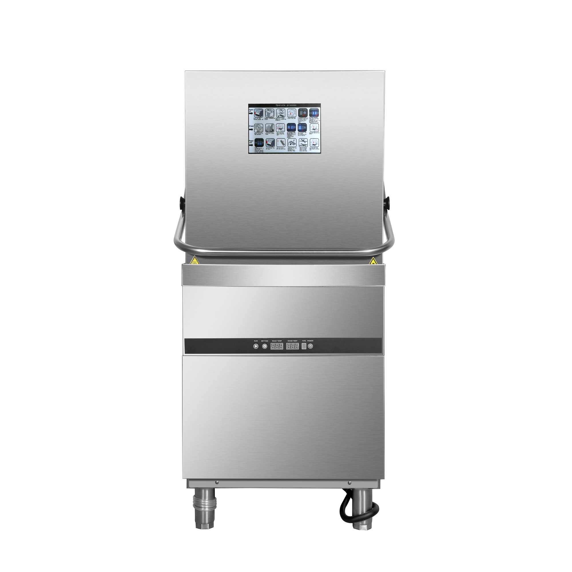 Pass through dishwasher 60 baskets/hour Rinse aid pump Detergent pump 220V