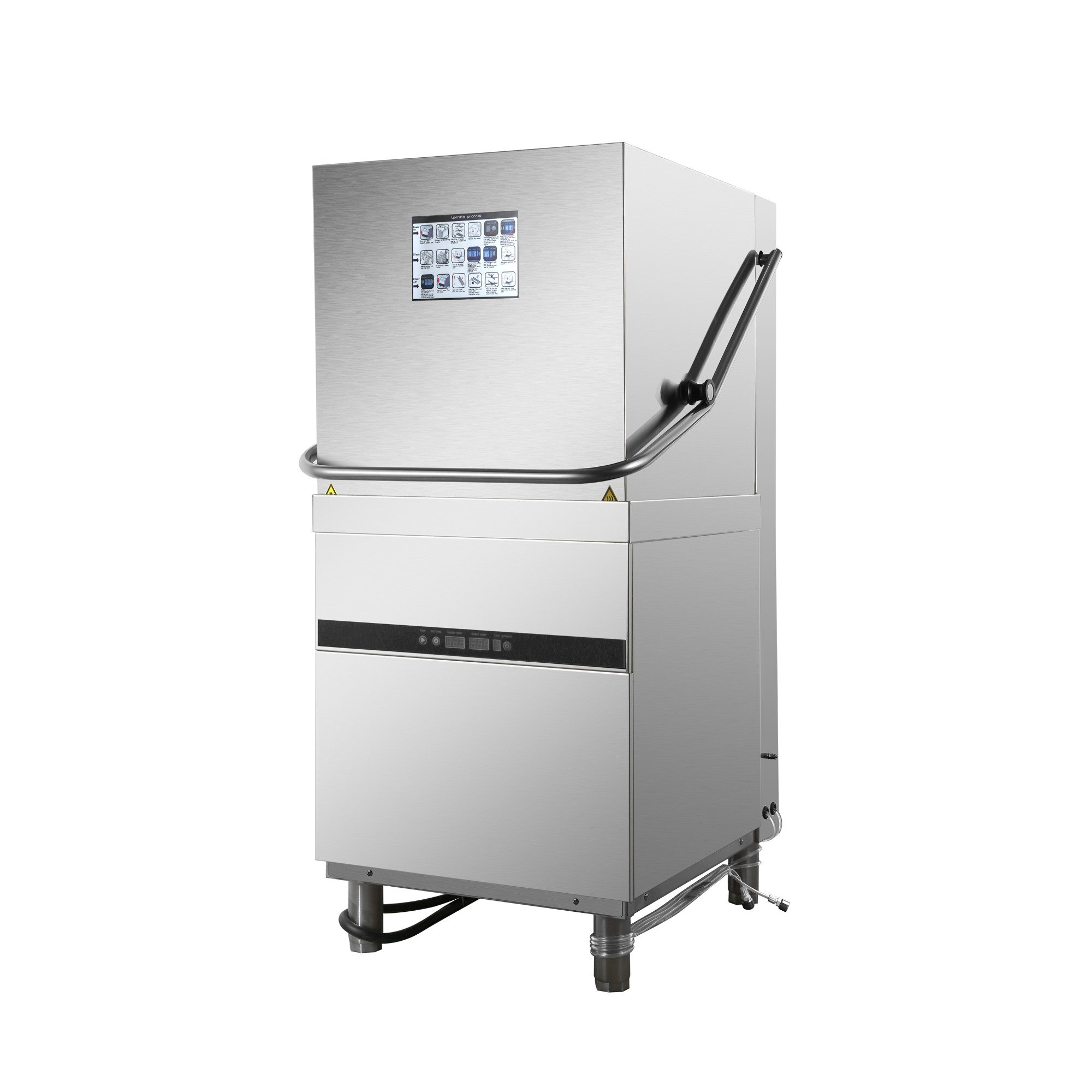 Pass through dishwasher 60 baskets/hour Rinse aid pump Detergent pump 220V