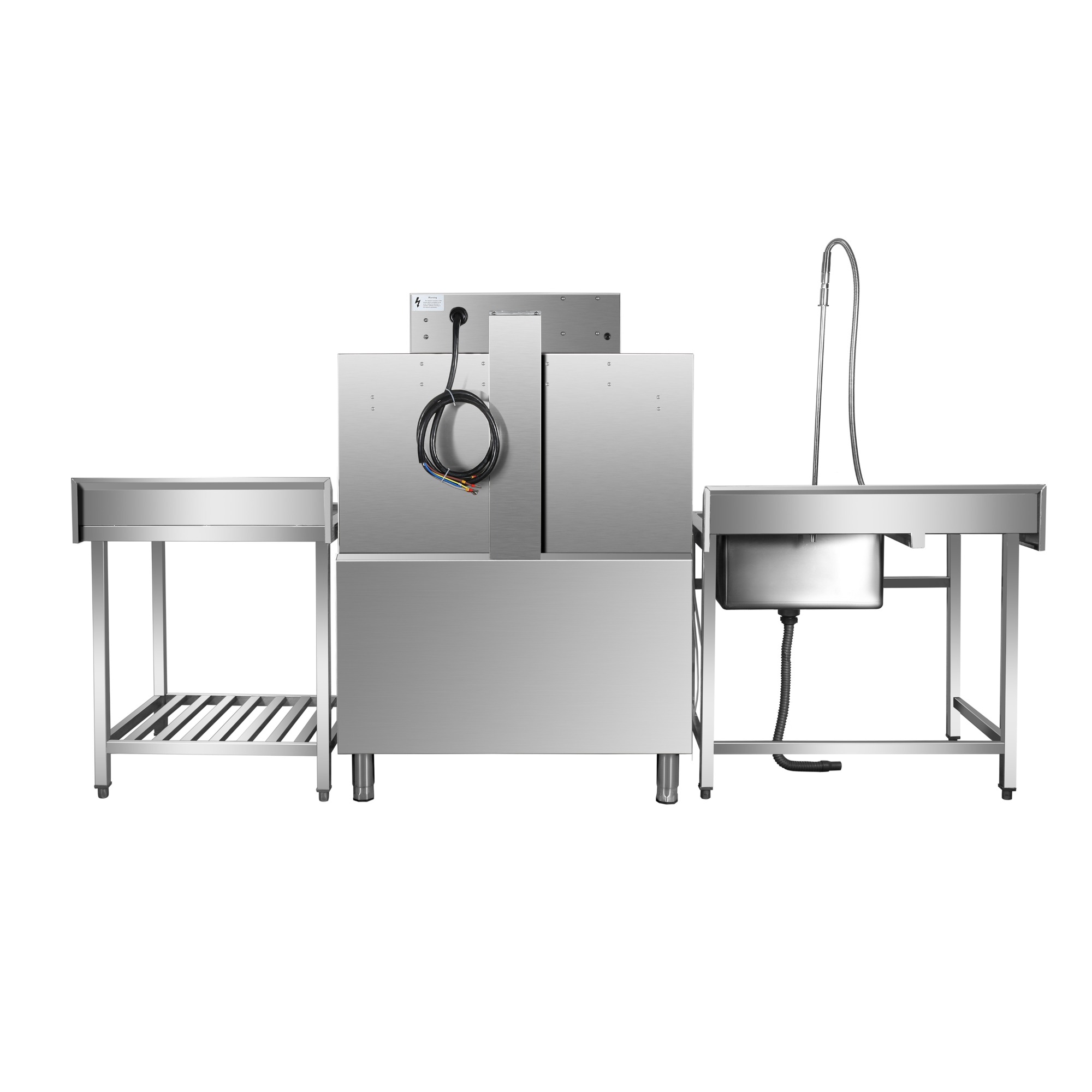 Pass through dishwasher 200 baskets/hour