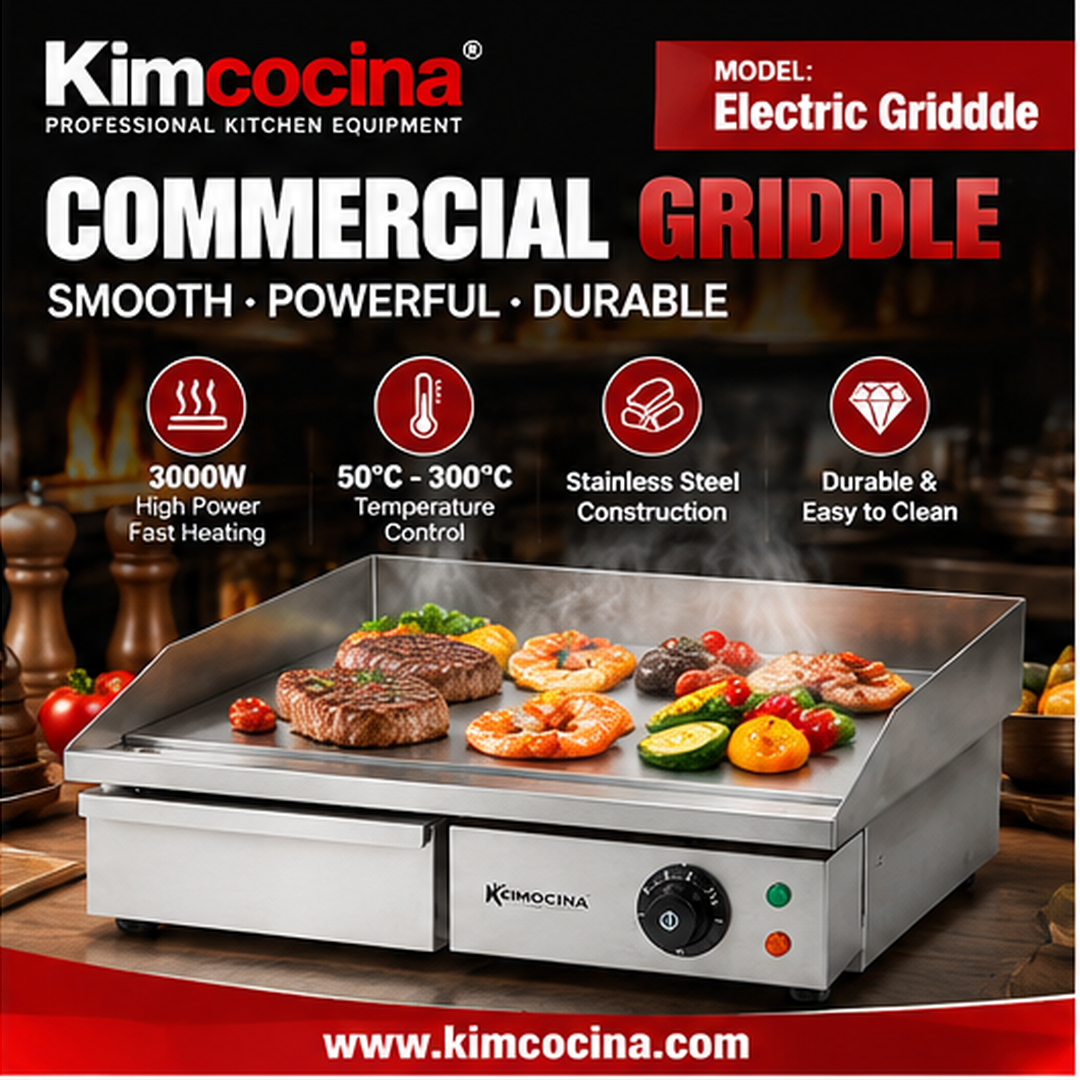 Commercial Electric Griddle 3kw Hotplate